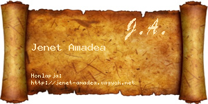 Jenet Amadea névjegykártya